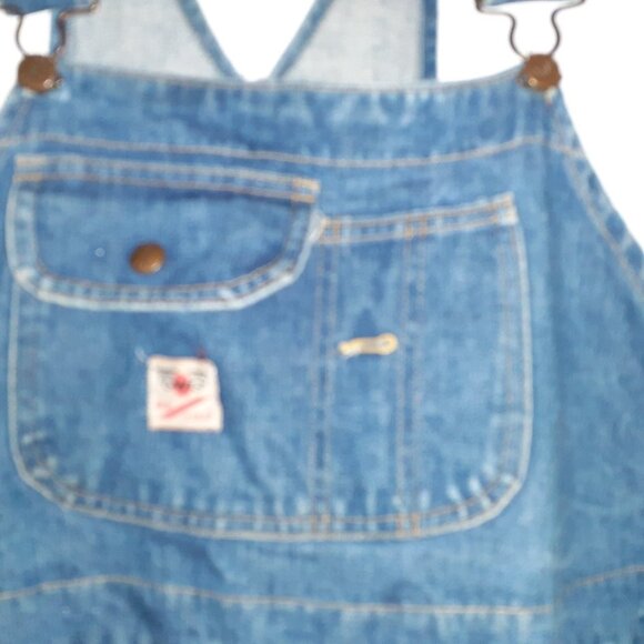 Vintage GWG-Scrubbies-Bib Overalls Coveralls-Denim Jeans-Size 46 Men - Picture 2 of 6